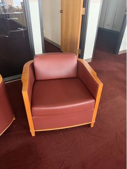 Burgundy chair