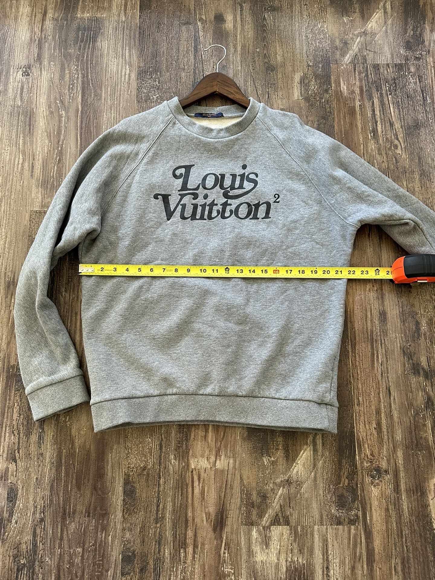 Squared lv sweatshirt sale