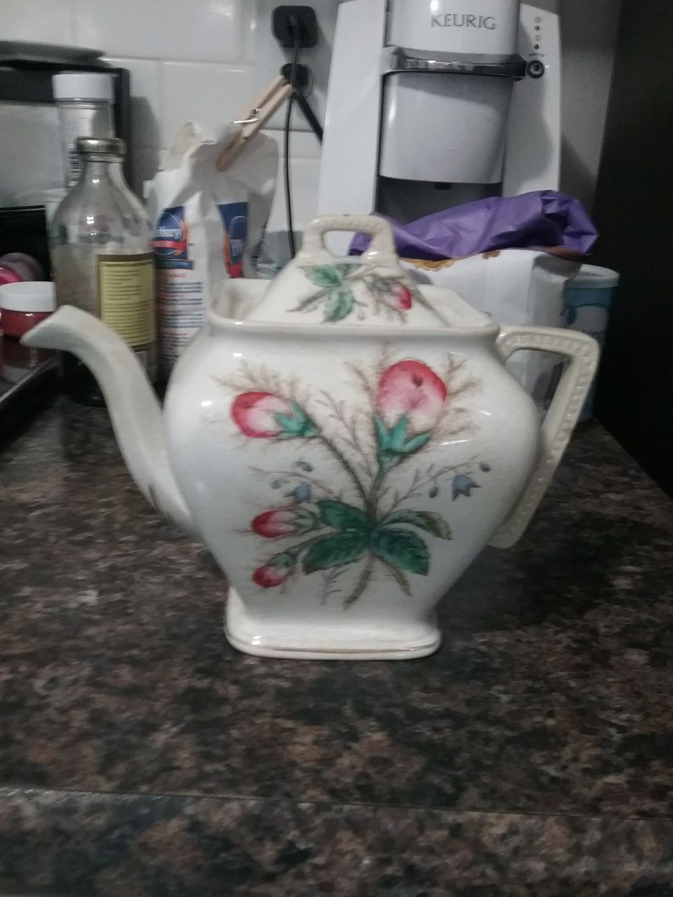 Very old teapot
