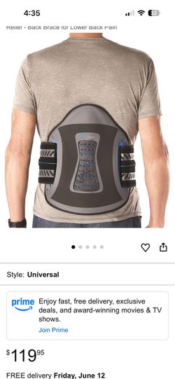 Medical grade back brace