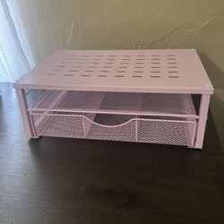 Pink Computer Stand/Organizer