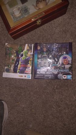 2 unopend bandai models buzz light-year and piccolo