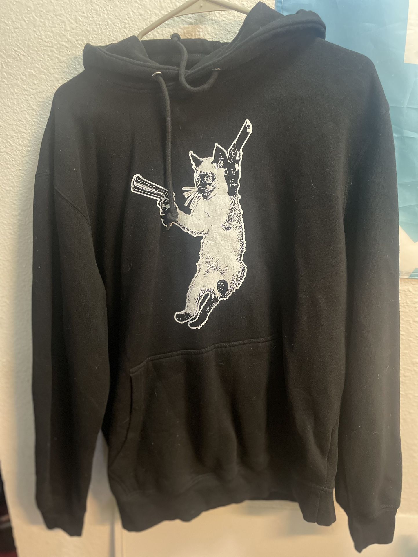 Arm The Animals “The Cat And The Gat” Black Hoodie Unisex L
