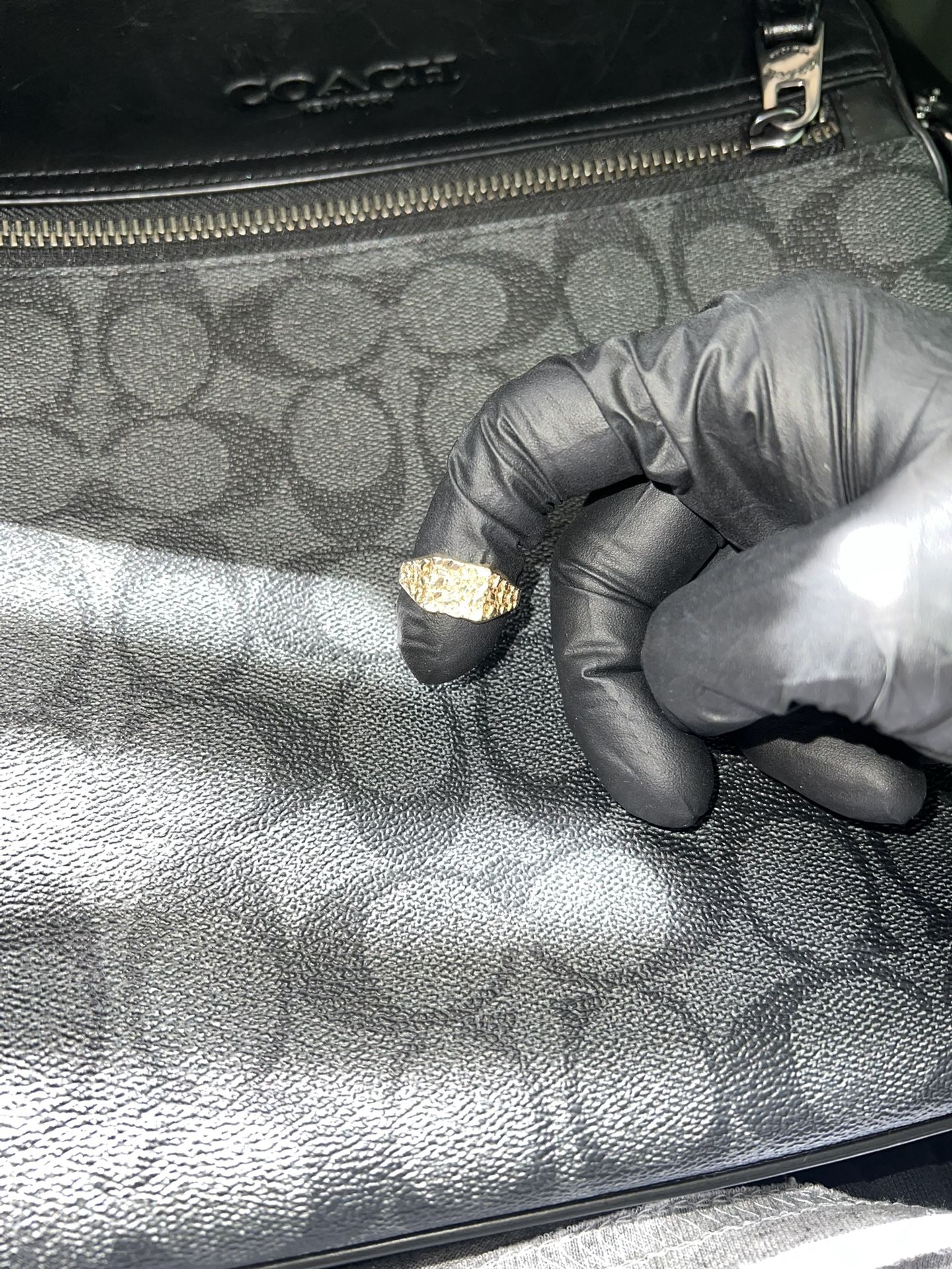 Men’s Gold Nugget Ring !!!
