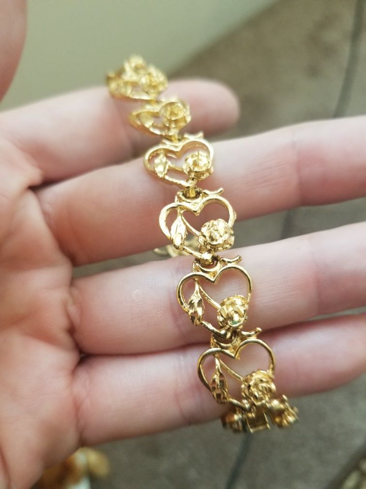 Gold plated bracelet