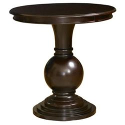 Powell 809-350 Espresso Round Accent Table 26"L x 26"W x 26"H
