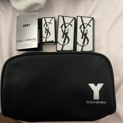 Ysl y Mens Bag With Sample Sprays And Cleansing Bar 