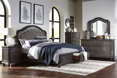 New 4pc queen size bedroom set tax included free delivery