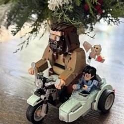 Hagrid & Harry's Motorcycle Ride Assembled Lego 
