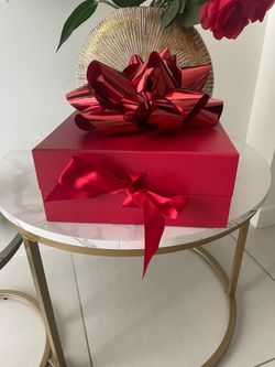 Red luxury gift box