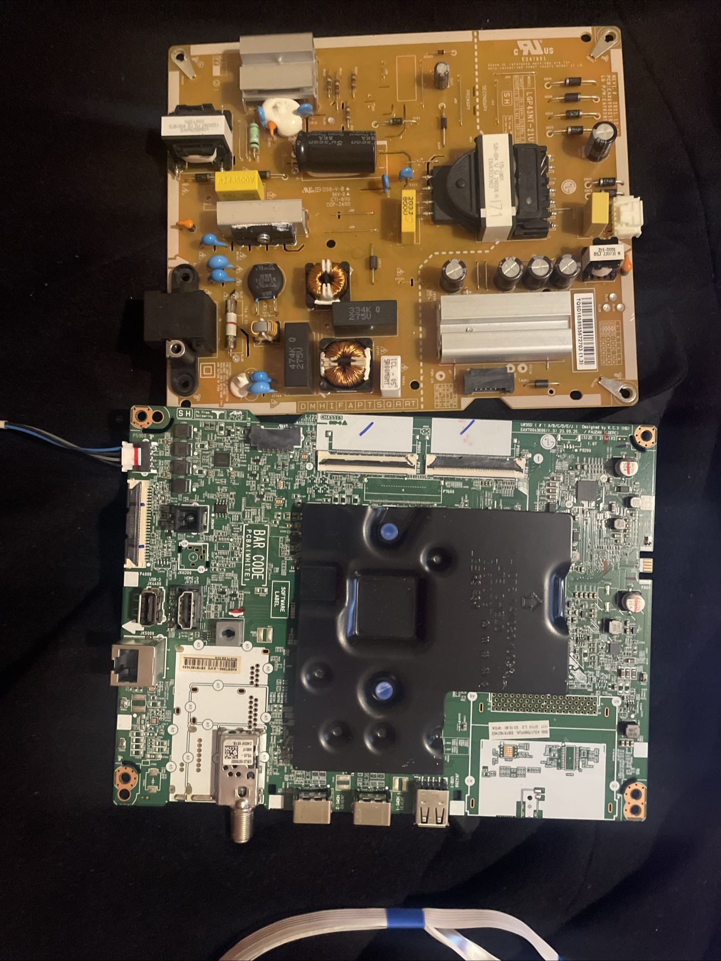 LG UHD AI Tv Components 