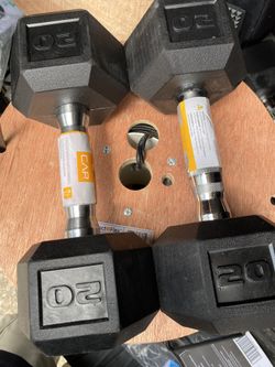 2-20 lbs dumbbells 60 brand new