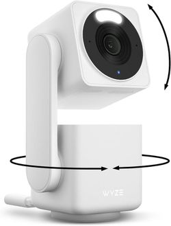 Cam Pan v4, 4K Smart Security Camera, AI Indoor/Outdoor Cameras for Home Security, Baby & Pet, Color Night Vision, 360° Pan/Tilt/8 x Digital Zoom, 2.4