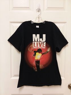 Michael Jackson. MJ Live Tour Michael Jackson tribute concert T-shirt short sleeve size medium