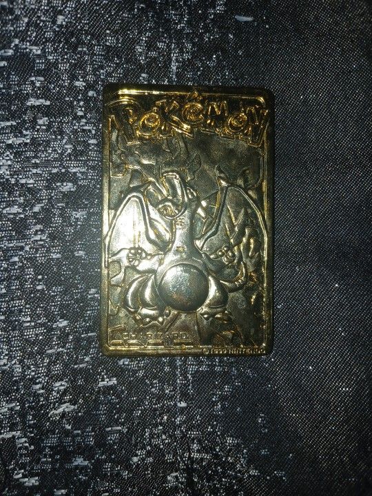 Pokemon 23kt Gold Plated Charizard Card