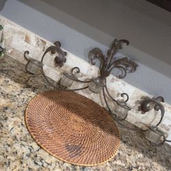 Wall Decor With Candle Holders 
