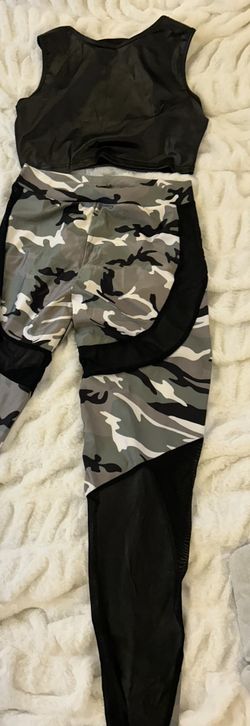 Two Piece Pant And Crop Top Set