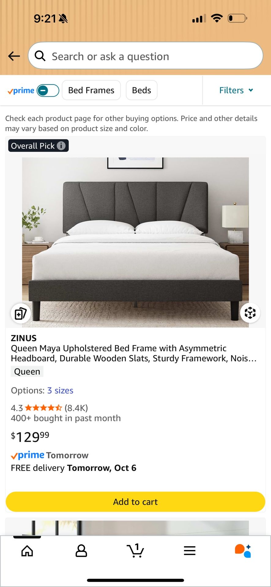 Bed Frame New