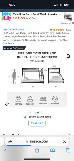 BUNK BED FRAME
