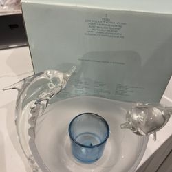 Party-Lite Dolphin Candle Holder 