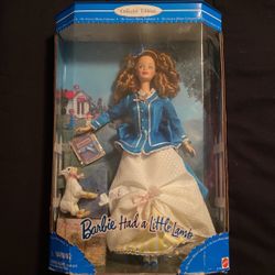 Vintage 1998 Barbie Had a Little Lamb Doll