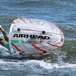 NEW Towable Boat Tube, Airhead Gyro, Spinning Towable Tube for Boating W/ Tumbling Action !