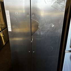 Brand new open box Frigidaire side by side refrigerator