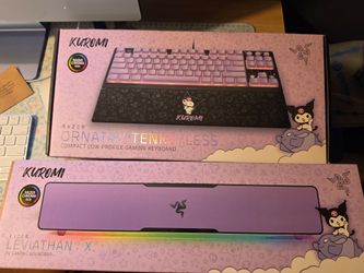 RAZER KUROMI Keyboard and soundbar