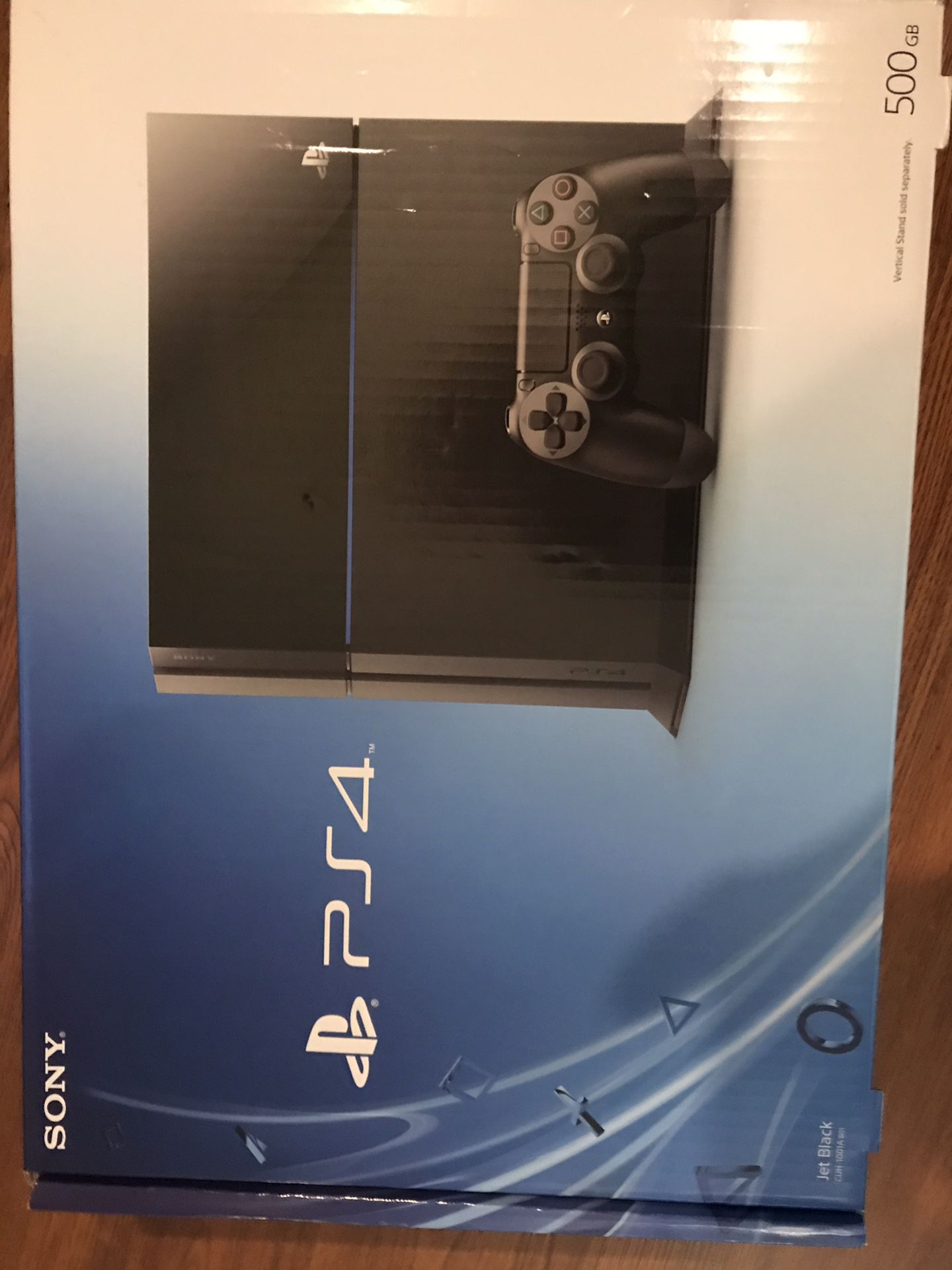 PS4: 500 GB with HDMI cable and 3 controllers