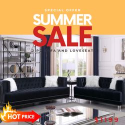 2 PC SOFA AND LOVESEAT