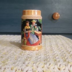 Antique Vintage German Style Ceramic Beer Stein