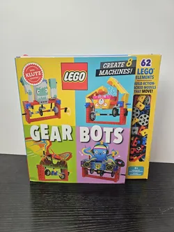 NEW LEGO Klutz Gear Bots Kit-STEM Kinetic Model Building Set 62 LEGO PCs