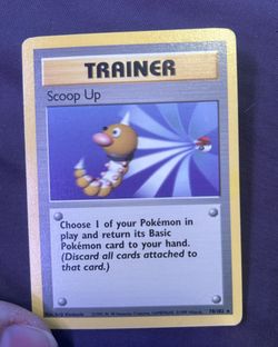 Pokémon TCG Scoop Up Base Set Trainer 78/102 Unlimited Rare, Shadowless