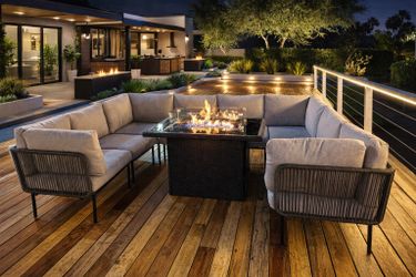 Patio Furniture Deck sectional outdoor & Fire Pit