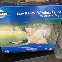 Stay & Play Wireless Fence for Stubborn Dogs Open Box Brand New