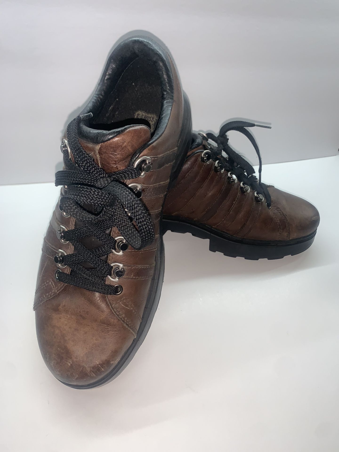 K-swiss RARE Brown Leather Classic Casual Hiking Boot Unisex Size 11US, 10UK