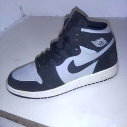 Air Jordan 1 Retro Black Suede Light Grey