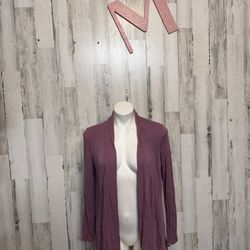 Always indigo purple cardigan size medium
