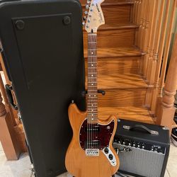 Fender MIM Mustang 90 (Brand New) w/ Hardshell Case, Fender Amp