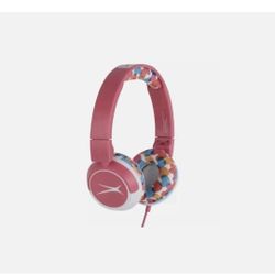 Altec Lansing Kid Safe Pink Wired Headphones for Girls Ages 3-5 Volume Limiter