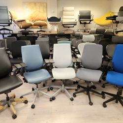 40% TO 50% OFF RETAIL!š„STEELCASE CHAIRS - LEAP V2 - GESTURE - AMIA - THINK V2 - SIENTO - SERIES 2 FABRIC/LEATHER OPTIONS PICK-UP- DELIVERY - SHIP