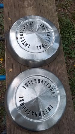 International Harvester hubcaps set of 2