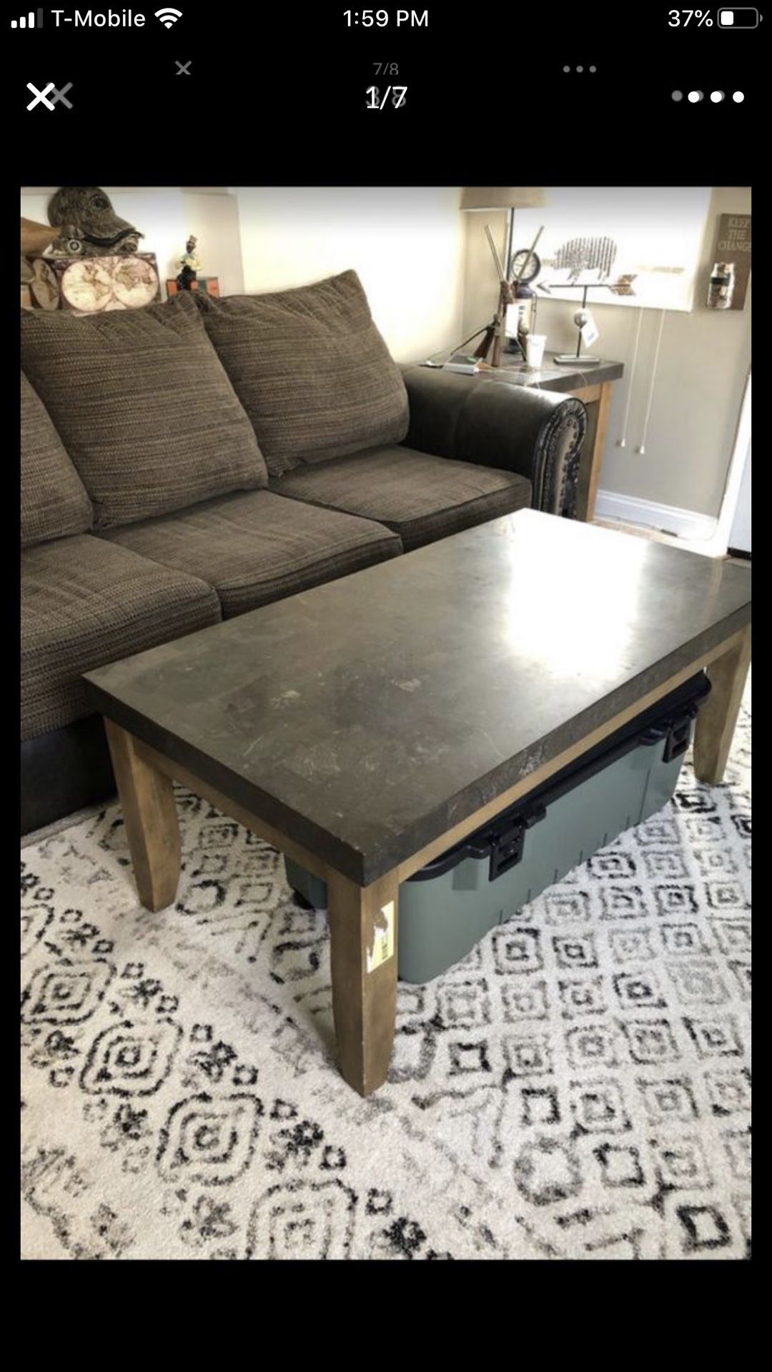 Sofa and Coffee table and 1 end table