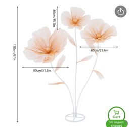 6ft Flowers For Backdrop