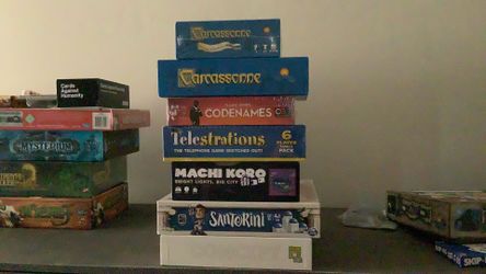 $10/each Family Board Games Concept/Santorini/Machi Koro/Telestrations/Codenames/Carcassone