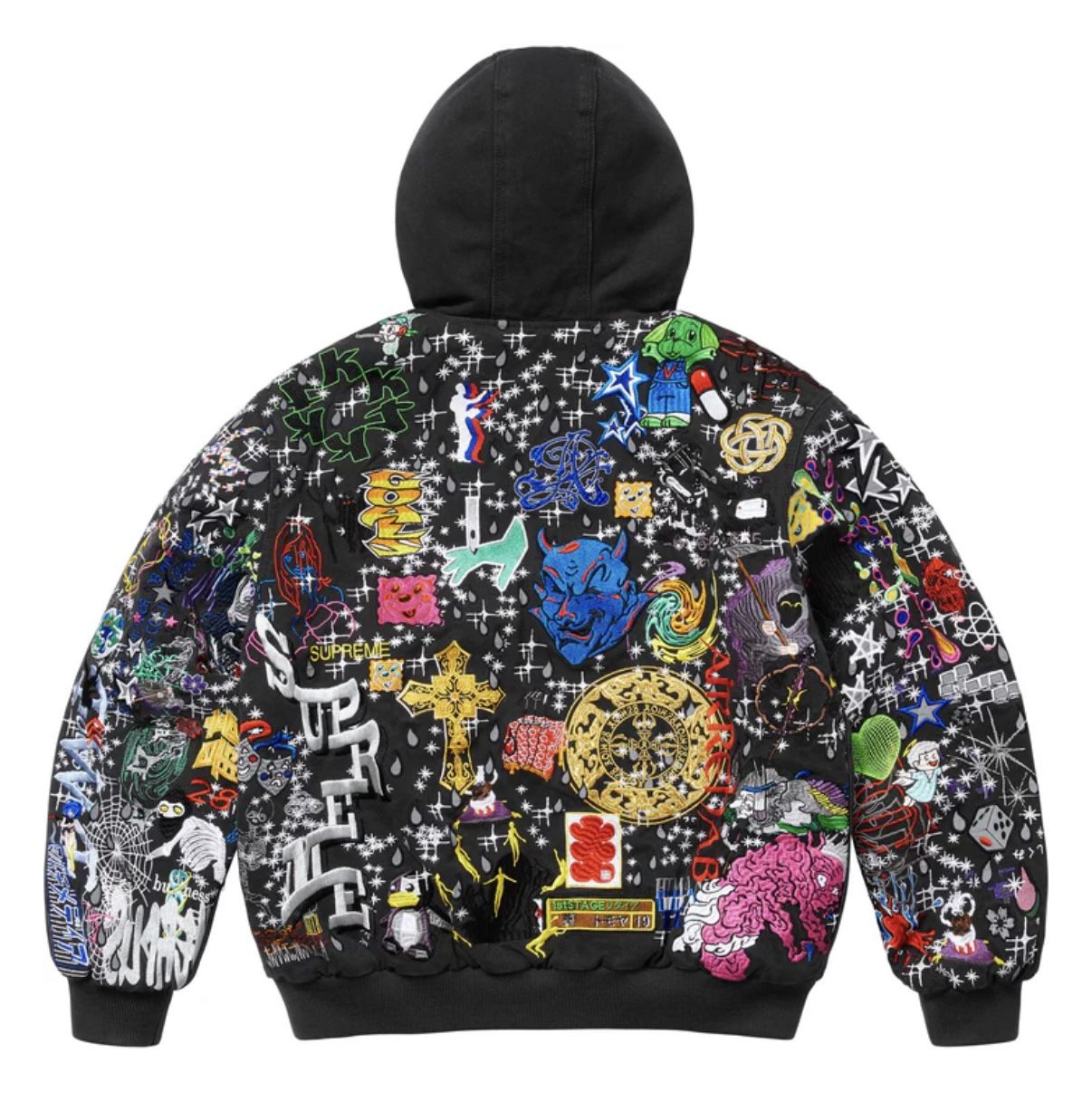 AOI Supreme Embroidered Hoodie Work Jacket