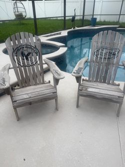 College Logo Adirondack Chairs Set of 2