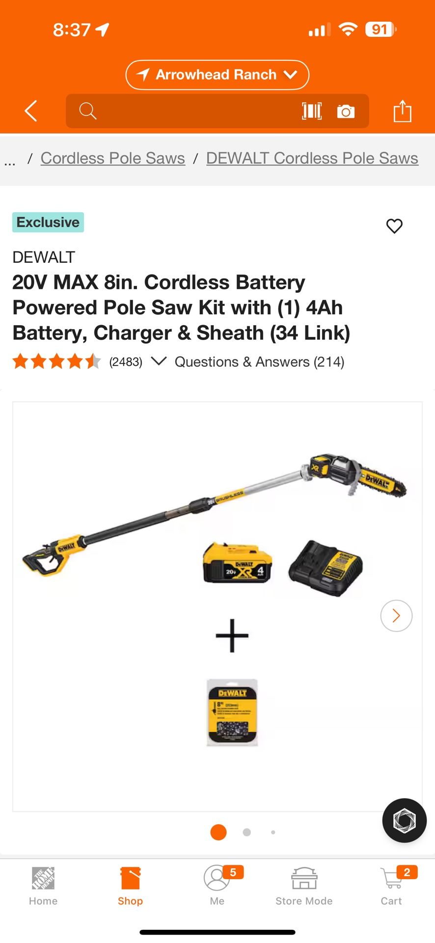 DEWALT Pole Saw