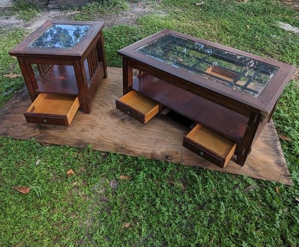 Broyhill Glass Top Tables