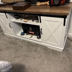  Tv Stand With Sliding Doors